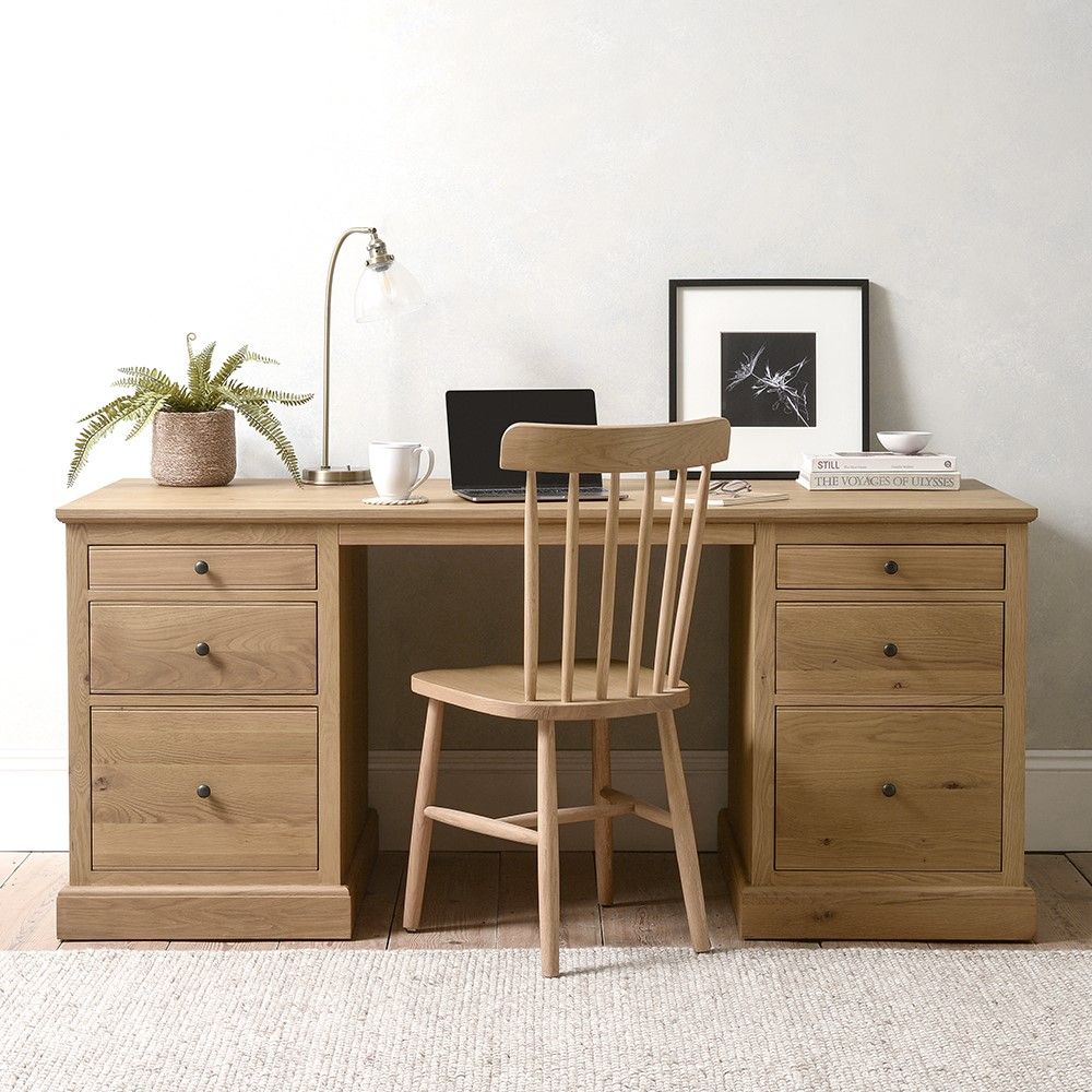 Elkstone Mellow Oak Executive Desk
