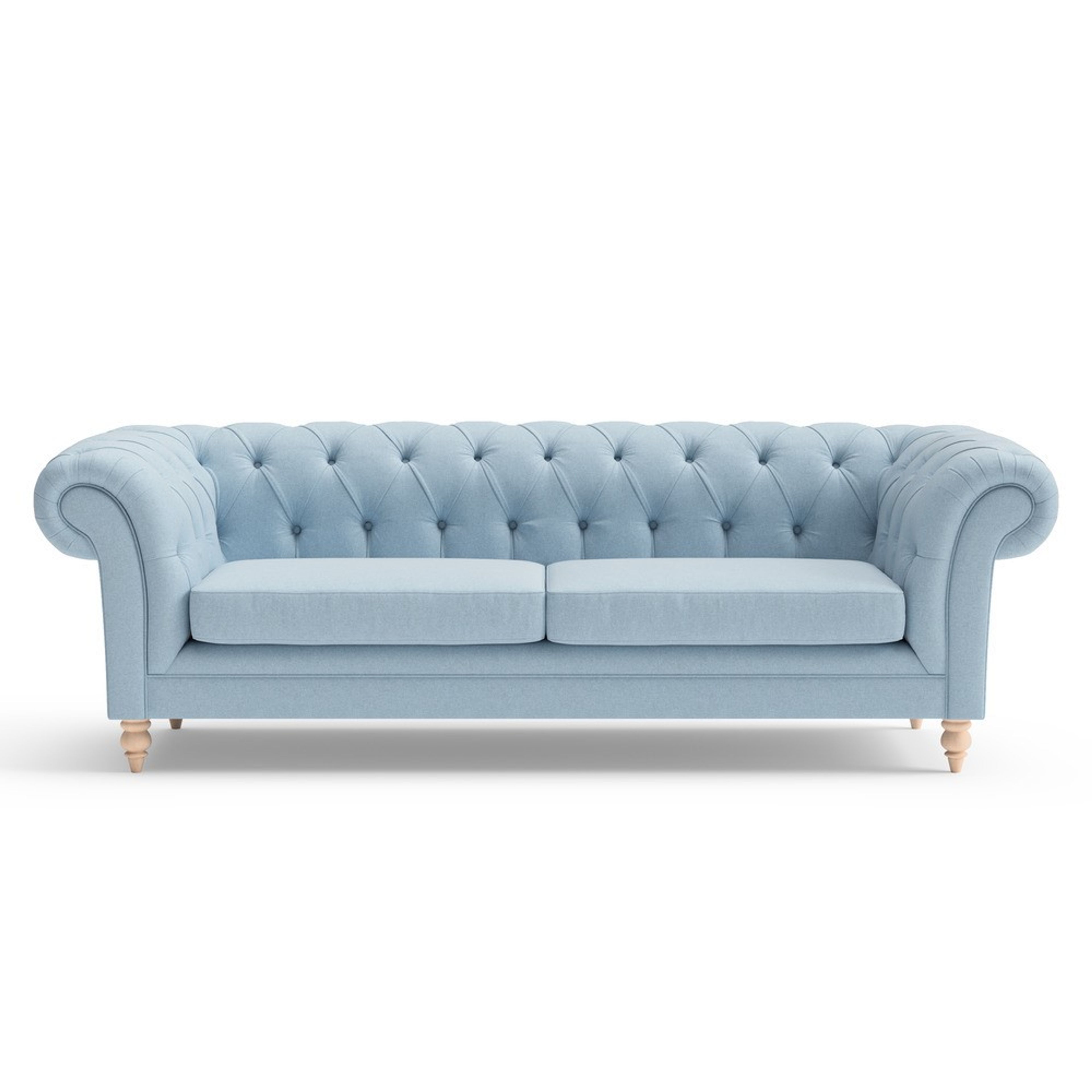 Harris Chesterfield Seater Sky blue House Linen Mix The - Main Image