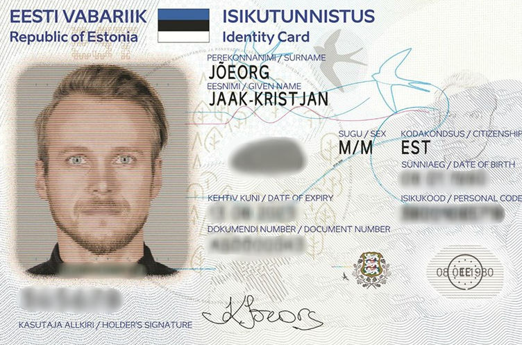 Example of an anonymized ID by blurring