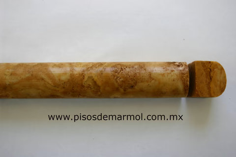 Moldura Bull Nose en mármol travertino peach