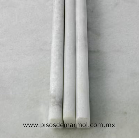 Moldura Bull Nose en mármol blanco