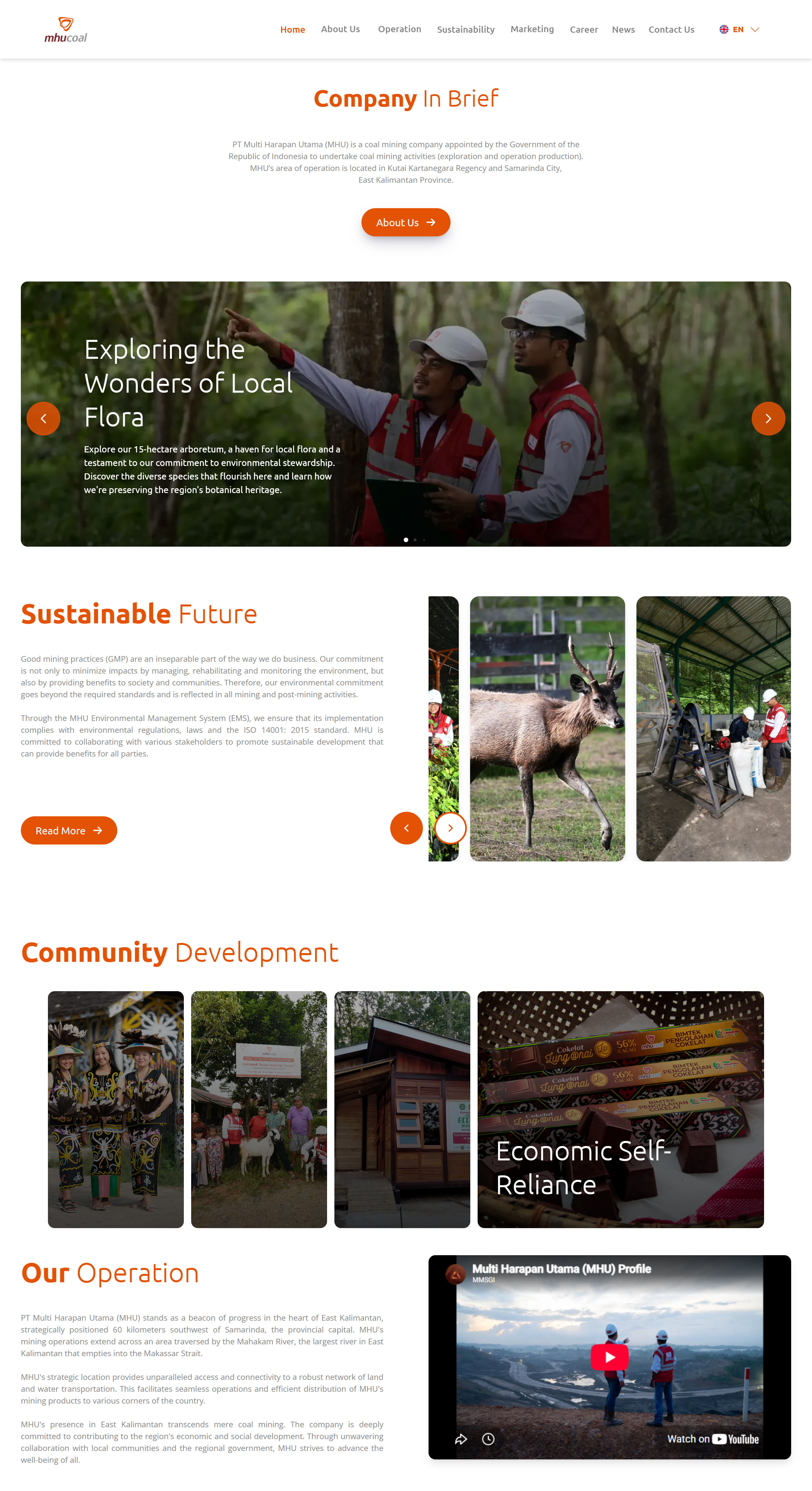 MHU Coal Website & CMS