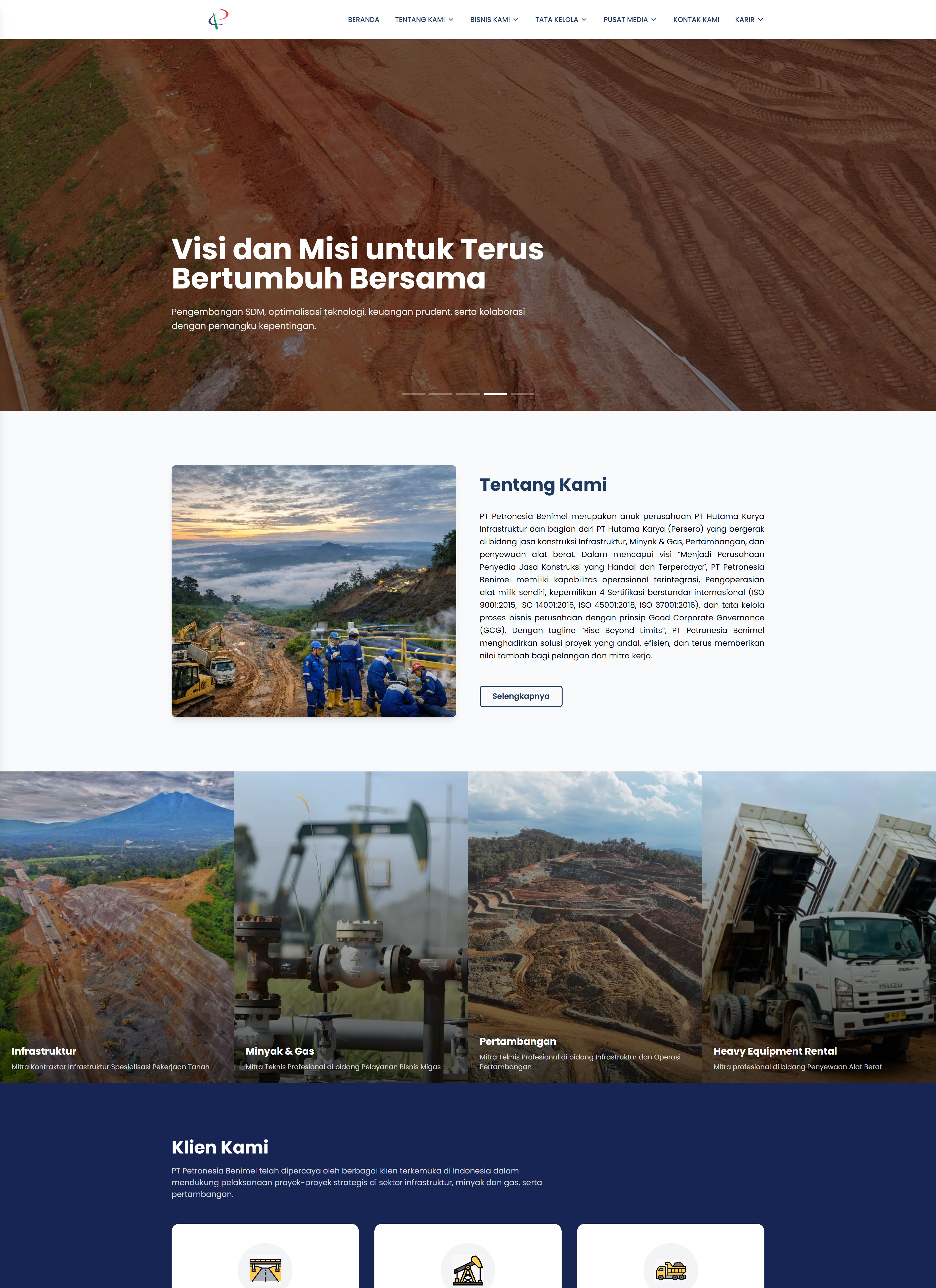 Petronesia Website & CMS