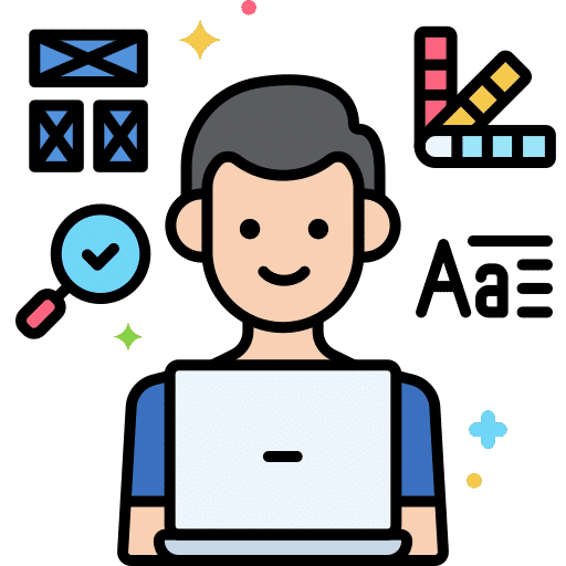 Design services icon – logo creation and brand development