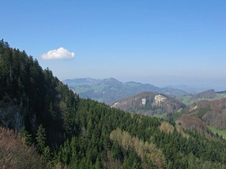 Blick von der Belchenfluh Richtung Passwang