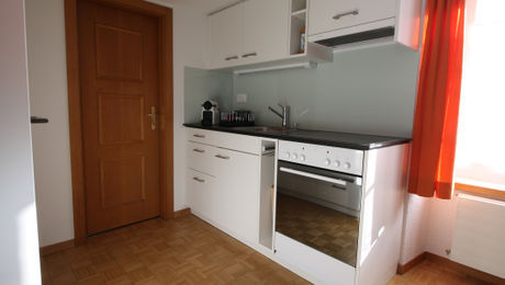 Koch- und Essecke in der Ferienwohnung Alte Kaplanei