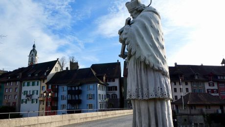 Laufenburg mit dem Brückenheiligen Nepomuk