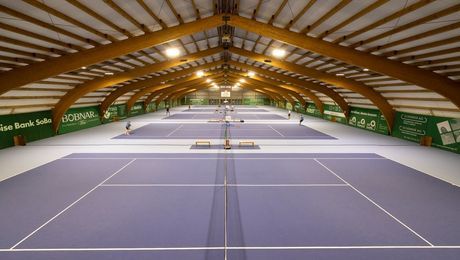 Indoor Plätze zum Tennis spielen