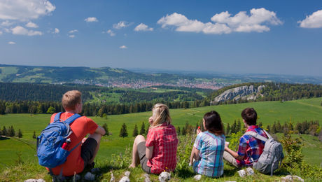 Unterwegs die Aussicht geniessen