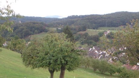 Blick vom Holzenberg über das Fünflibertal mit Ziefen