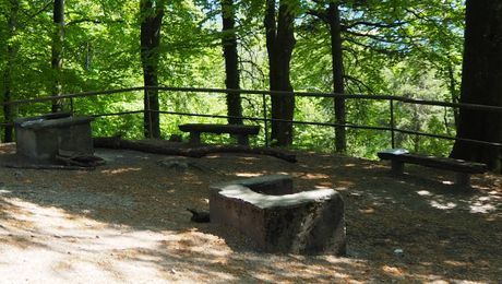 Picknick-Platz bei der Ruine Alt-Wartburg