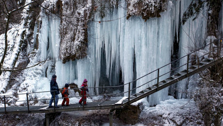 Gorge du diable en hiver