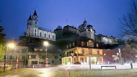 Aarburg Kirche und Festung