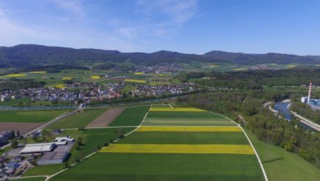 Obergösgen aus der Vogelperspektive