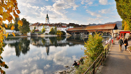 La vieille ville historique en automne