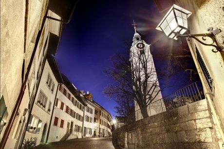 Ildefonsplatz mit Stadtturm