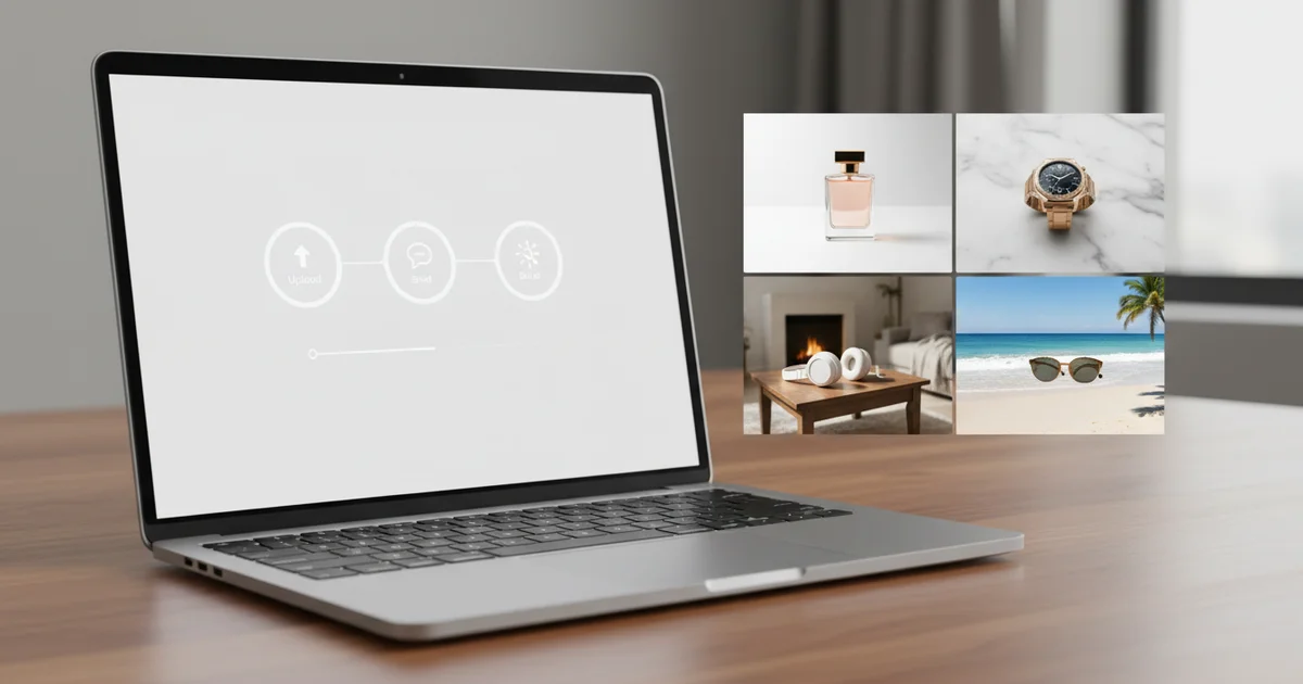 Générateur de shots produit: standardiser scènes et assets | Pixflux.AI