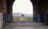 A Tomb at Ming Shisanling seen through alley