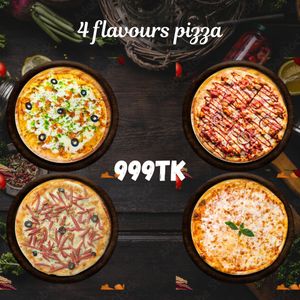 4 Flavours pizza - 8inch