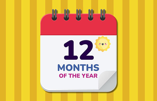 learn 12 months of the year