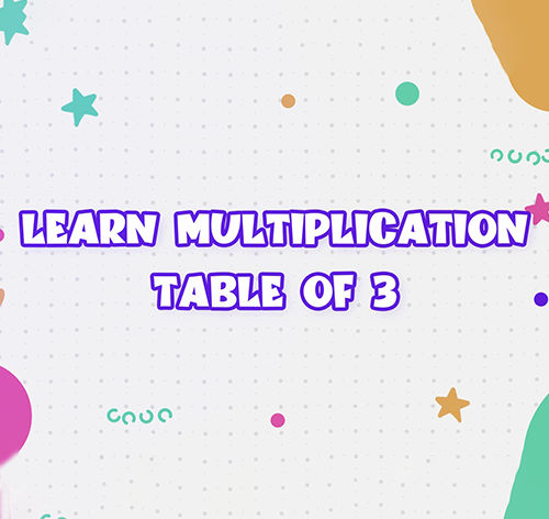 Learn Multiplication Table of 3