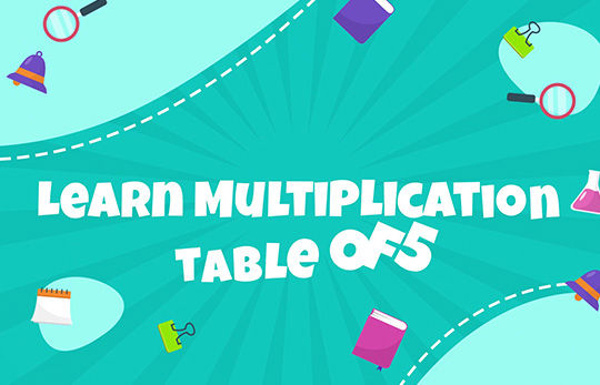 Learn Multiplication Table of 5
