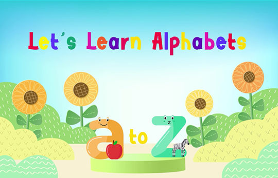 let's learn the alphabets a to z