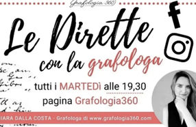 Le dirette con la grafologa - Evento gratuito Online