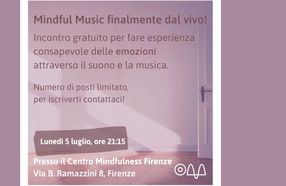 Sound Om, incontro gratuito di mindful music