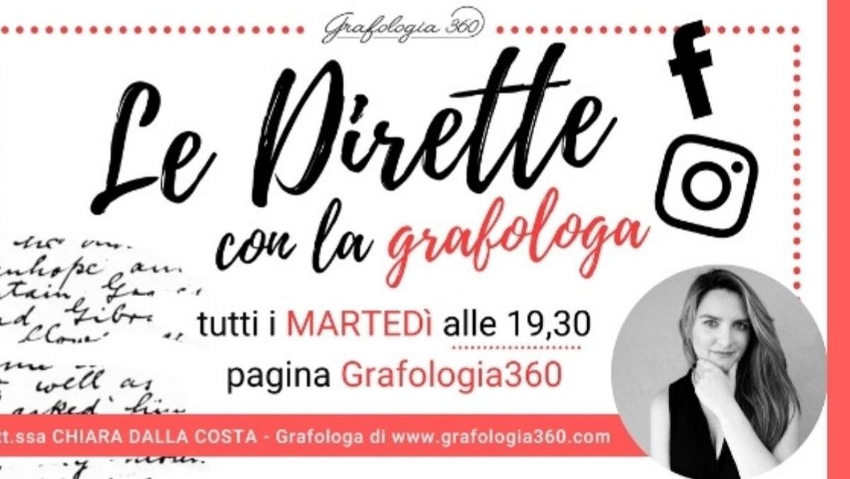 Le dirette con la grafologa - Evento gratuito Online