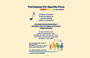 Coro Voci Insieme per Spartito Preso - coro pop/rock/musical