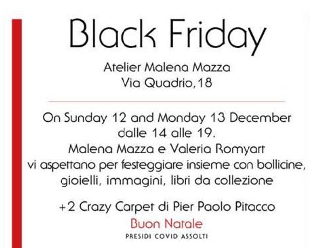 Black Friday Atelier Malena Mazza e Valeria Romyart