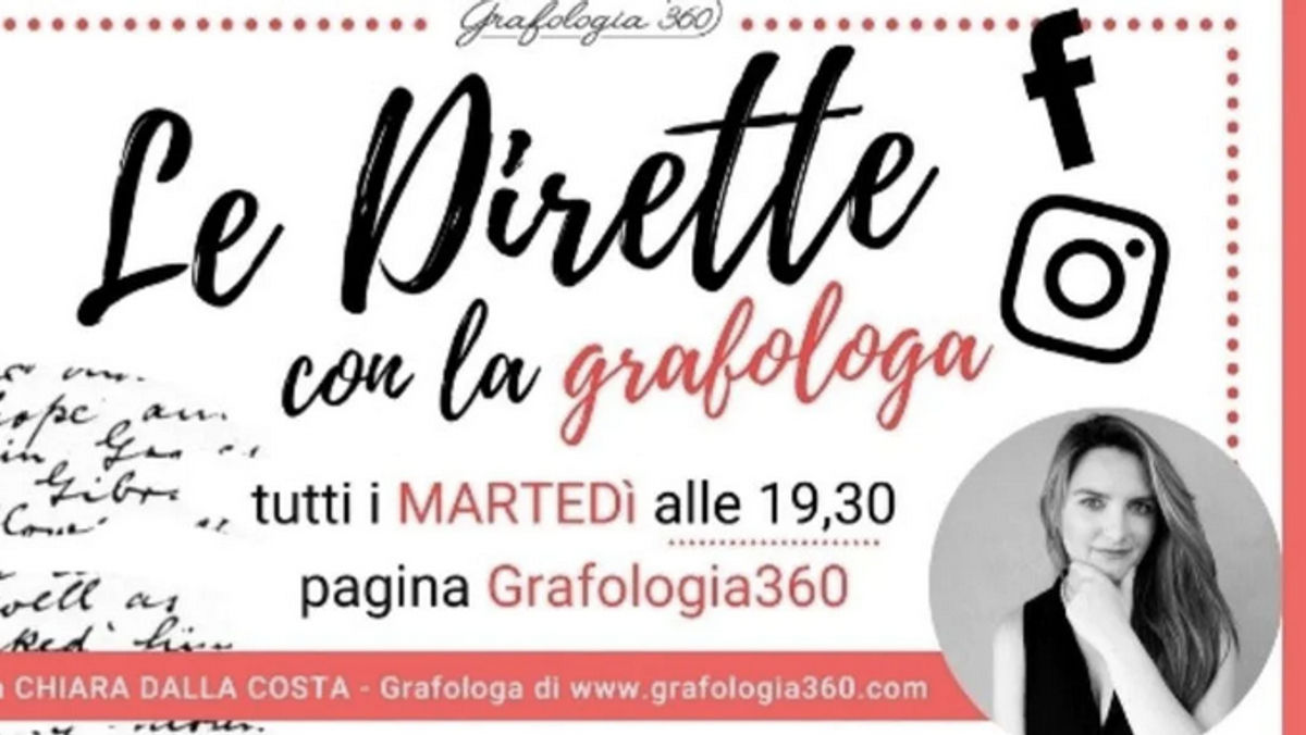 Le dirette con la grafologa - Evento gratuito Online