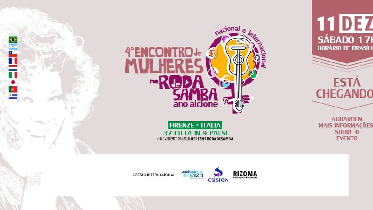 IT • FLORENÇA | 4° Encontro Nacional e Internacional de MULHERES NA RODA DE SAMBA (Ano Alcione)