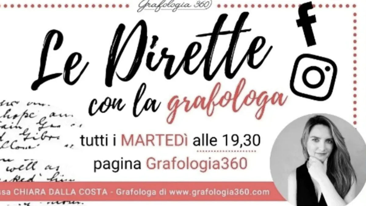 Le dirette con la grafologa - Evento gratuito Online