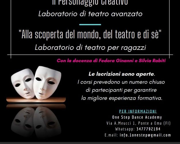 Corso di teatro per adulti open Level "LiberaMenteIspirato" - LEZIONE DI PROVA GRATUITA