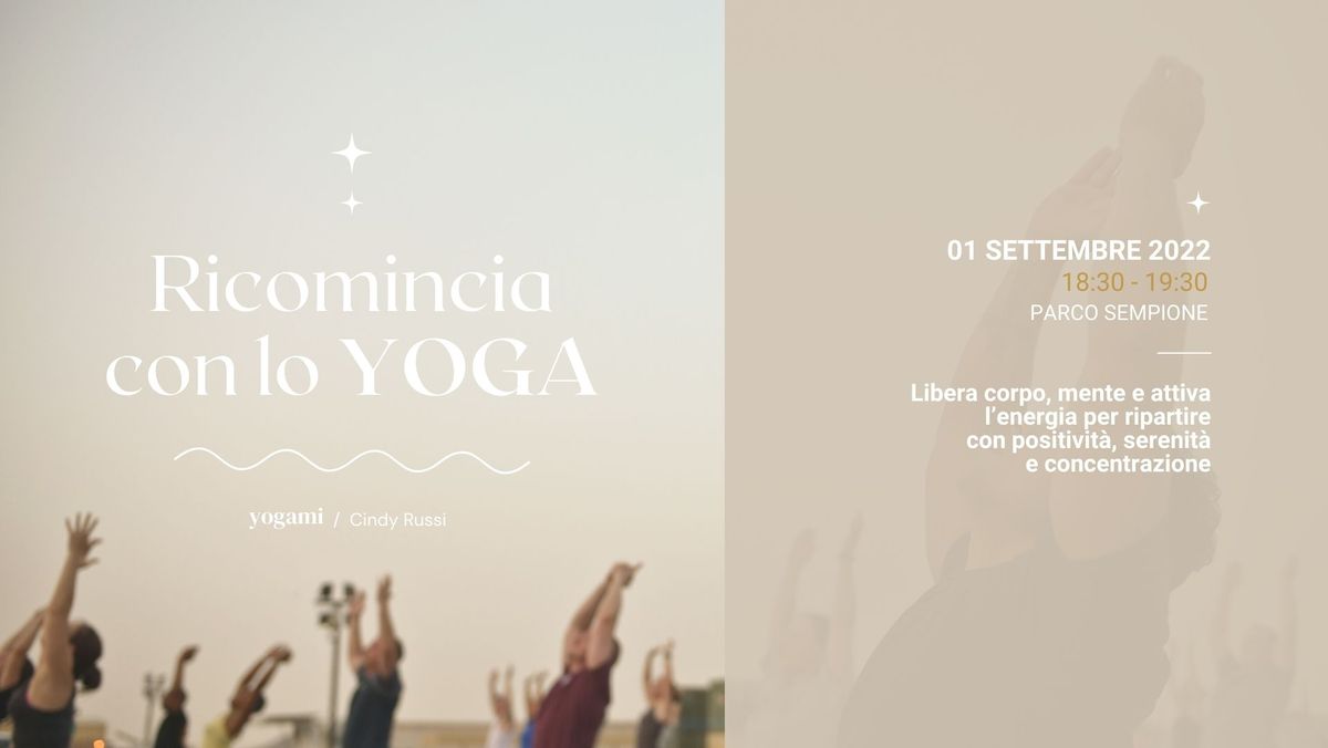 YOGA AL PARCO per ricominciare II