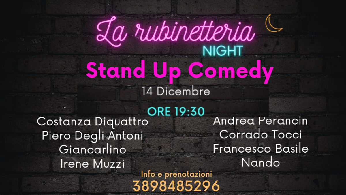 La Rubinetteria Night - Gocce di Stand Up Comedy 