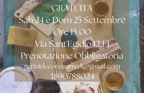 OPEN DAY in bottega-LEZIONE DI DECORAZIONE GRATUITA