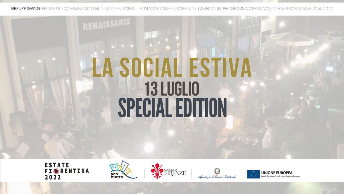 La Big Social - Mercoledi 13 Luglio al @Renny