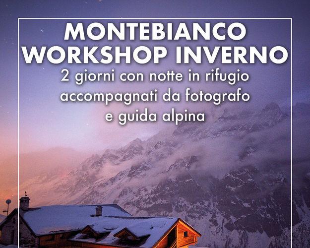 Ciaspolata fotografica a cospetto del Monte Bianco