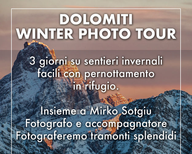 DOLOMITI WINTER PHOTO TOUR FOTOGRAFICO IN VAL ZOLDANA