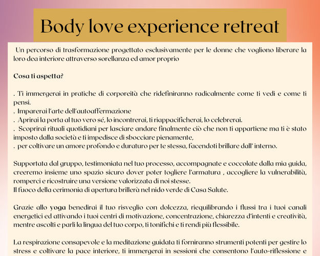 Body Love Experience Retreat