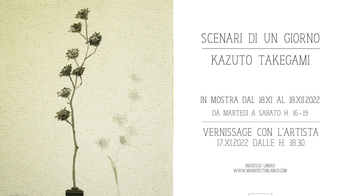 Mostra SCENARI DI UN GIORNO - Kazuto Takegami @ Manifiesto Blanco