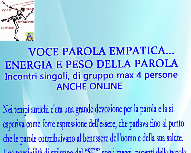 Corsi 2021/22 a Scuola di Teatro è terapia- Mattina e Sera