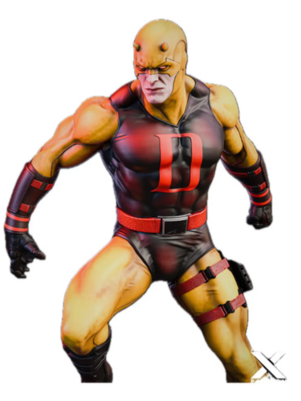 Figura demolidor clássico super hero em resina 3D - Fidel Figures