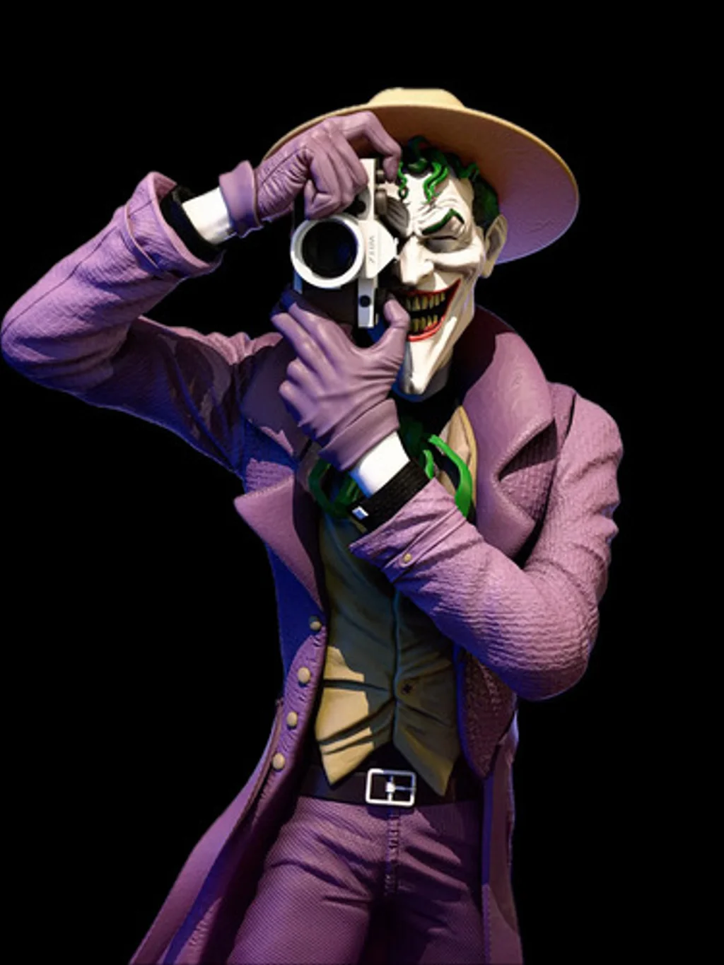 Figura coringa joker piada mortal em resina 3D - Fidel Figures