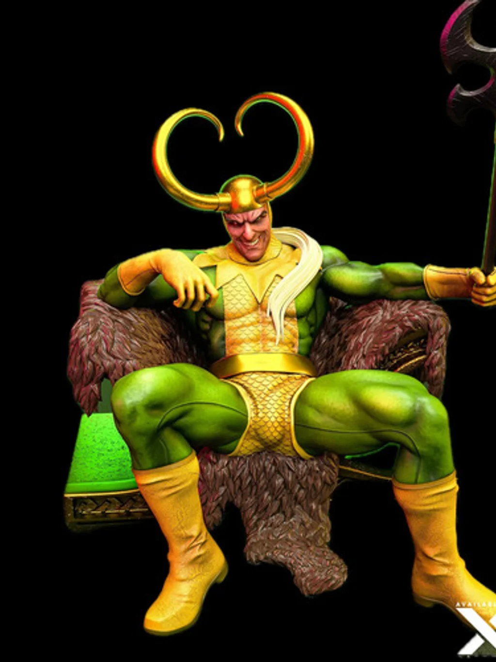 Figura loki avengers em resina 3D - Fidel Figures