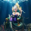 ursula pequena sereia animacao cartoon - foto 2