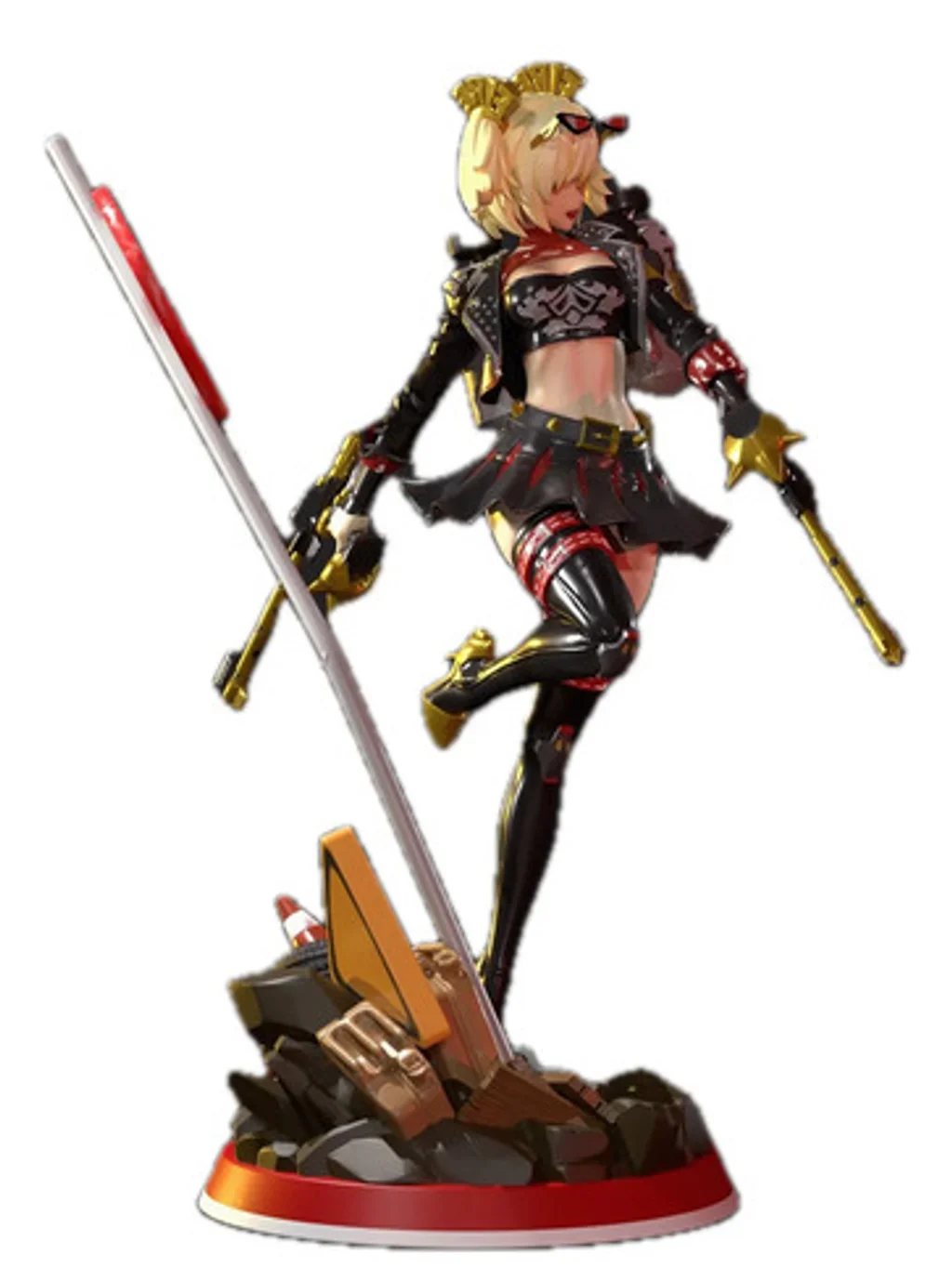 Figura burnice white zenless zone zero em resina 3D - Fidel Figures